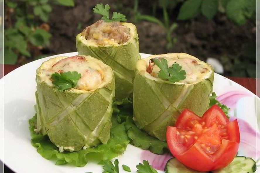 Рецепт фаршированных кабачков