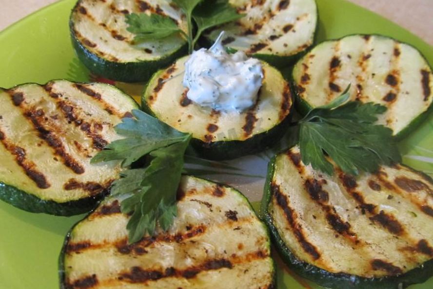 Рецепт кабачков на гриле