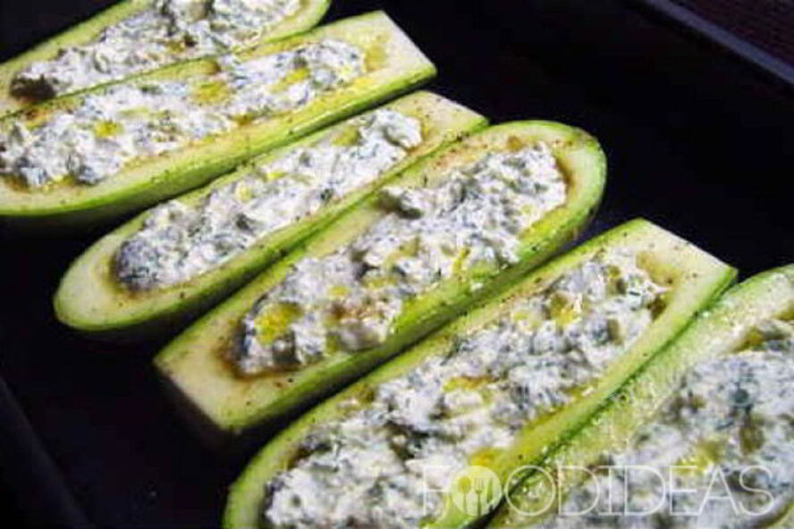 Рецепт кабачков с творогом в духовке