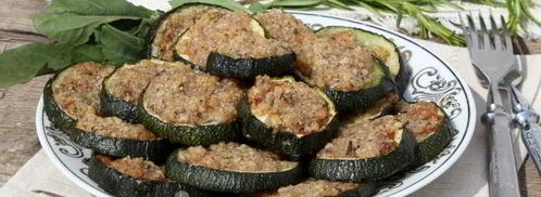 кабачки — цукини с сыром, орехами и розмарином. Шаг 10