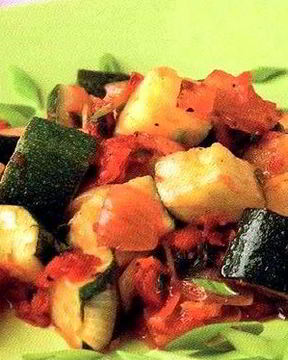 Кабачки тушеные с чесноком