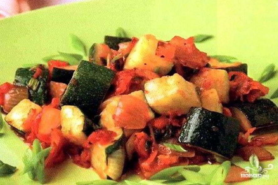 Рецепт кабачков тушеных с чесноком