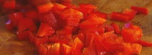 кускус с фасолью, гранатом и сладким перцем. Шаг 6