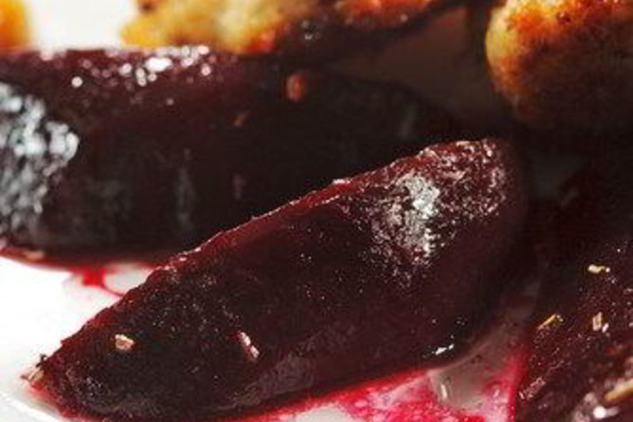 Рецепт печеной свеклы в бальзамической глазури и апельсиновой цедре