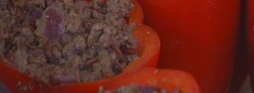 перец, фаршированный мясом и красным рисом. Шаг 10