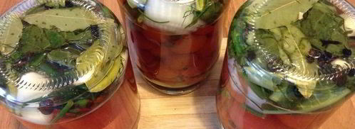 помидоры в маринаде хони-блюз. Шаг 13