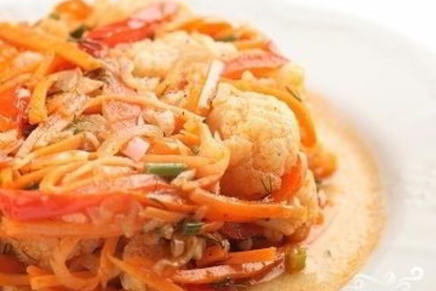 Рецепт цветной капусты по-корейски