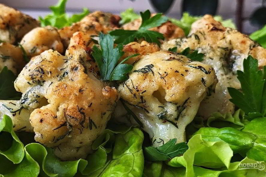 Рецепт цветной капусты в нежном кляре