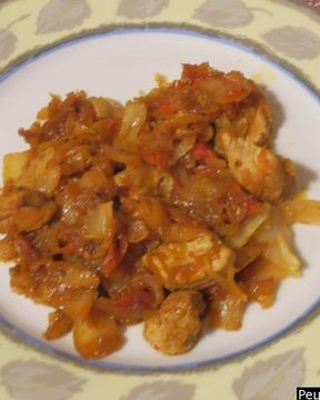 Тушеная квашеная капуста с мясом говядины