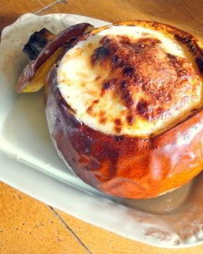 Тыква, запеченная с сыром