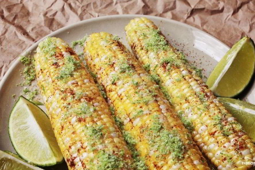 Рецепт запеченной кукурузы на углях