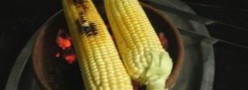 запеченная кукуруза на углях. Шаг 2