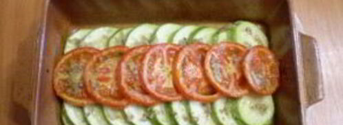 запеченные кабачки с помидорами. Шаг 5