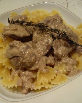 Бантики с куриной печенью