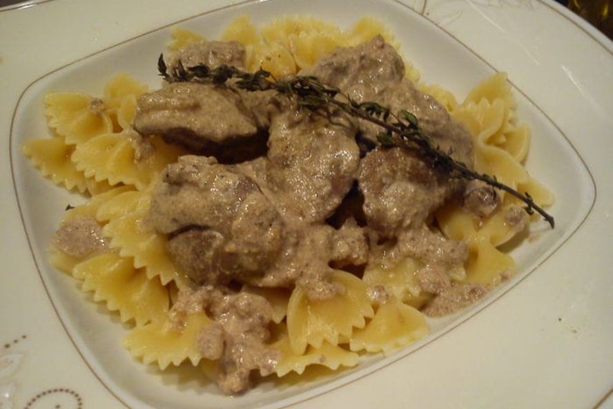 Рецепт бантиков с куриной печенью