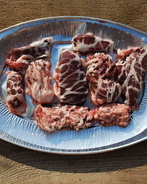 Баранья печень на гриле