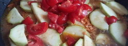 дал из красной чечевицы с куриной печенью. Шаг 8