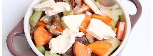 куриная печень тушеная с ревенем. Шаг 15