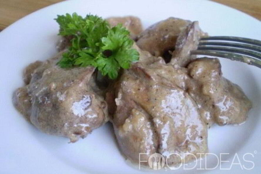 Рецепт куриной печени в сметане в мультиварке
