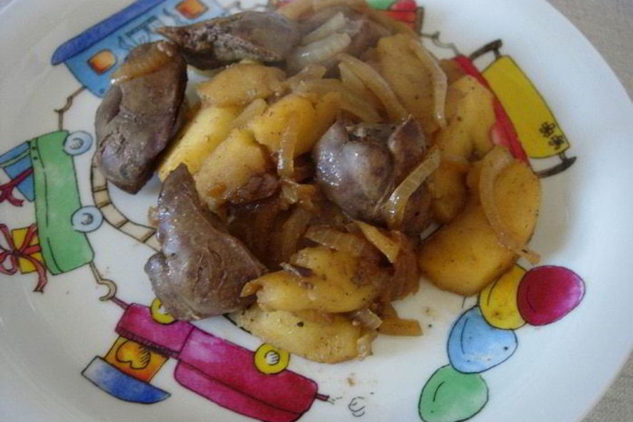 Рецепт нежной куриной печеночки