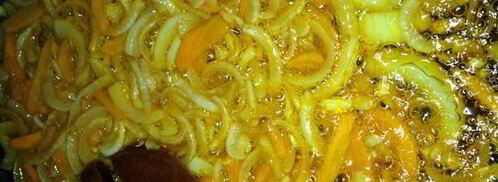 печень куриная, тушеная с карри. Шаг 3