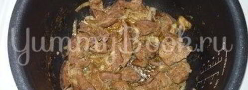 печень под соусом бешамель из мультиварки. Шаг 2