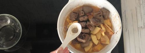 печень с айвой под апельсиновым соусом. Шаг 8