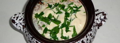 печень с кабачками в горшочке. Шаг 9