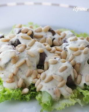 Печень с кедровыми орешками