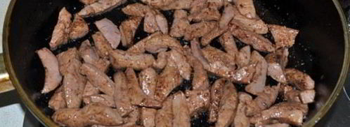 печень в сливочном соусе бешамель. Шаг 3