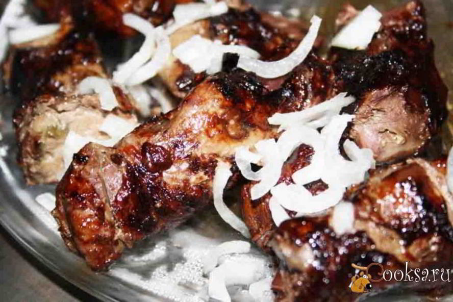 Рецепт печени в жировой сетке