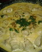 Свиная печень в сметане