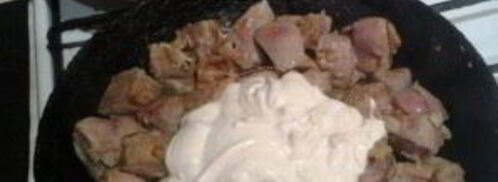 свиная печень в сметане. Шаг 5