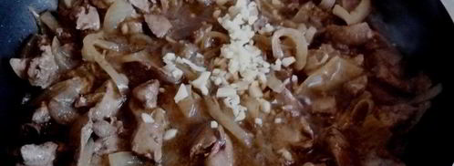 тушеная куриная печень. Шаг 7