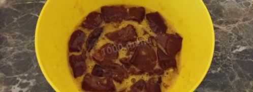 жареная печень с луком. Шаг 4