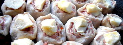 ленивые пельмени на овощной подушке. Шаг 23