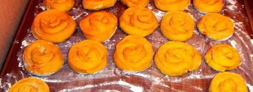 морковно-шафрановое пельменное тесто. Шаг 12