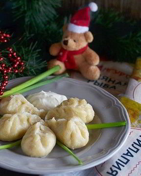 Рыбные пельмени Елочки