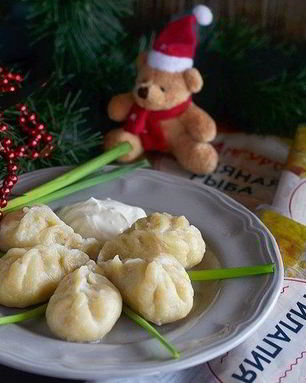 Рыбные пельмени Елочки