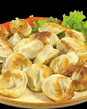 Жареные пельмени