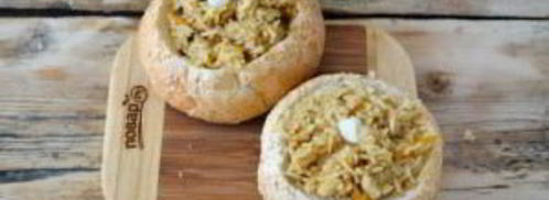 булочки, фаршированные пловом. Шаг 10