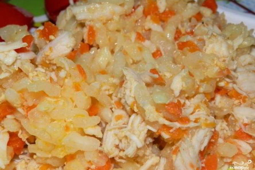 Рецепт детского плова с курицей