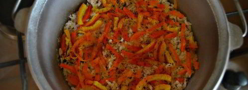 королевский персидский плов с люля-кебабом из баранины. Шаг 8