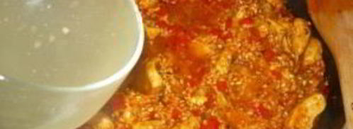 паэлья с курицей и креветками. Шаг 11