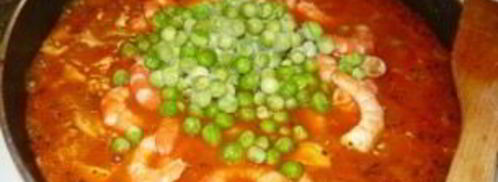 паэлья с курицей и креветками. Шаг 12