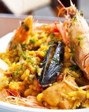 Паэлья в мультиварке с морепродуктами