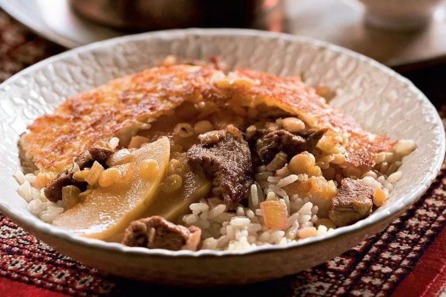 Рецепт персидского плова с айвой