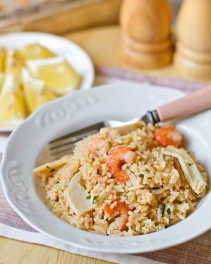 Пилав с морепродуктами