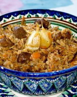 Плов из баранины по-узбекски