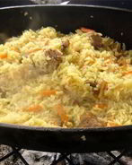 Плов из баранины в казане